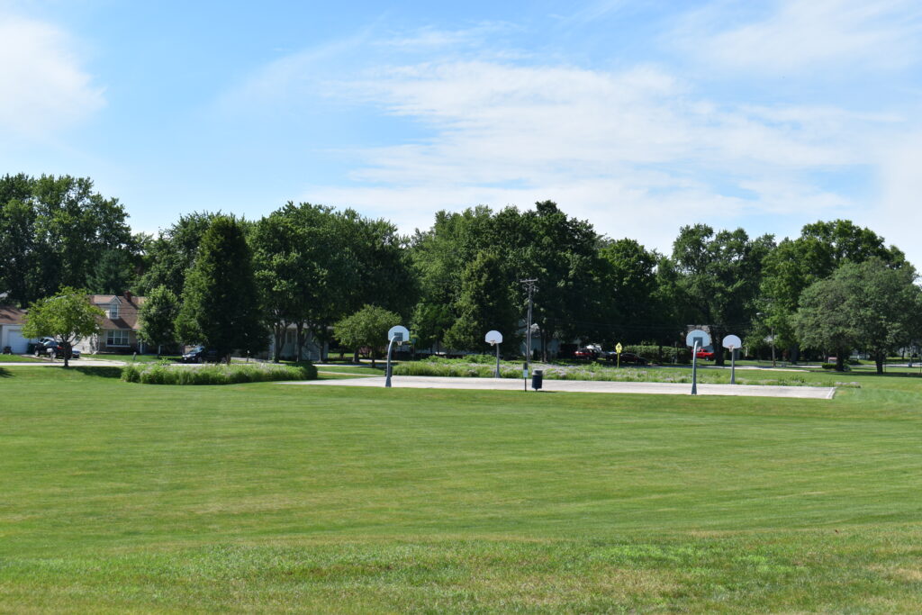 Prairie and Lathem Park basketball courts.