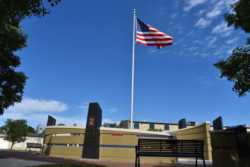 Batavia Riverwalk memorial.