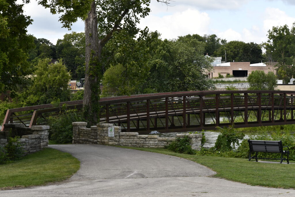 Clark Island Recreation Area bridge.
