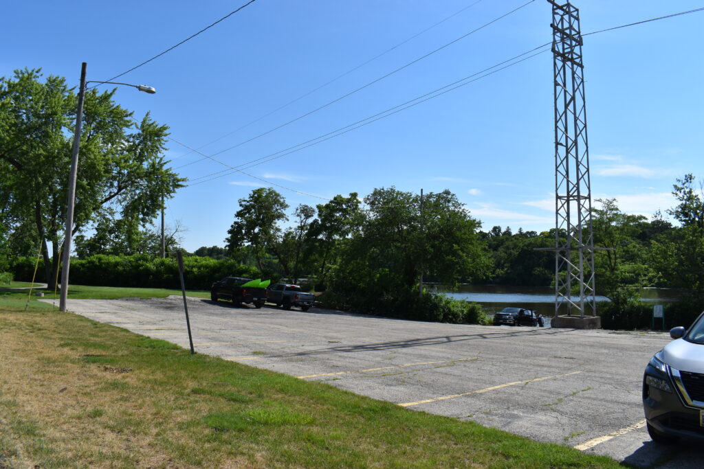 Laurelwood Park and Lodge parking lot.