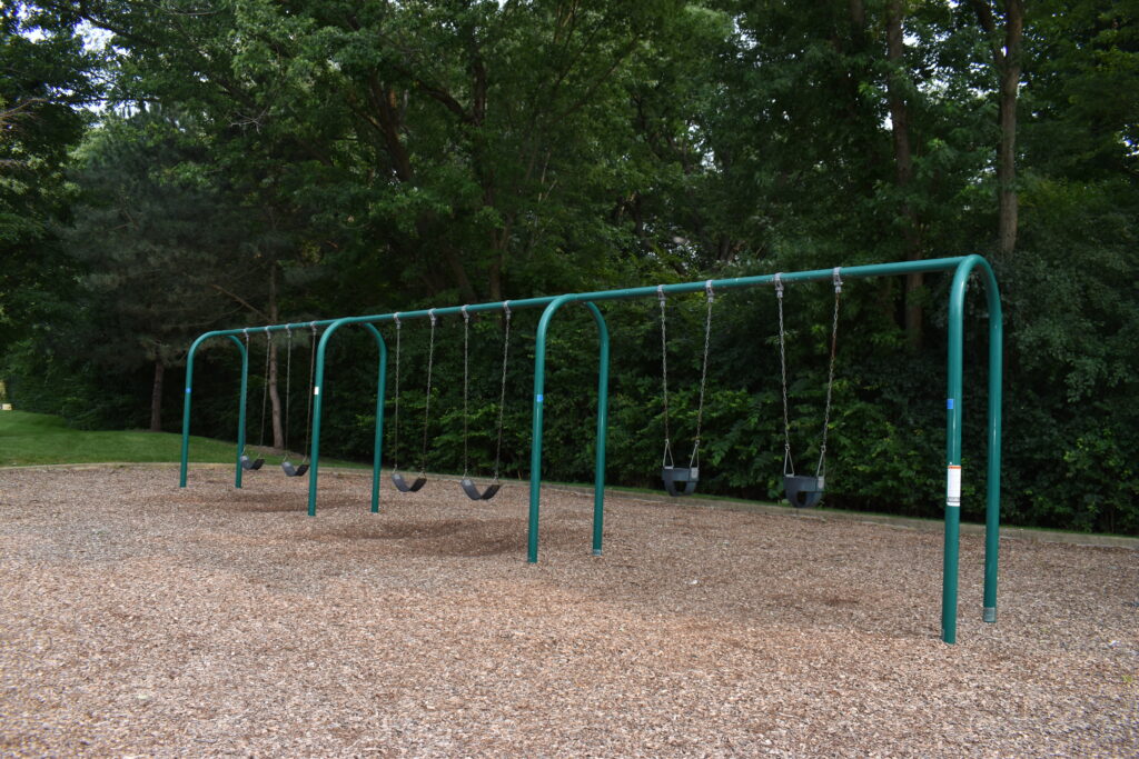 Millview Park swings for children and infants.