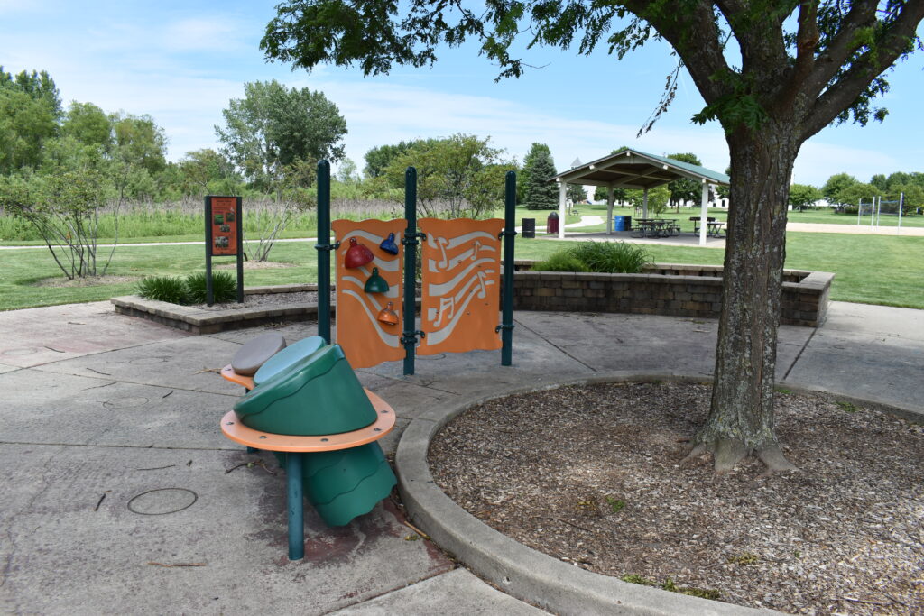 South Mill Creek Park sensory garden.