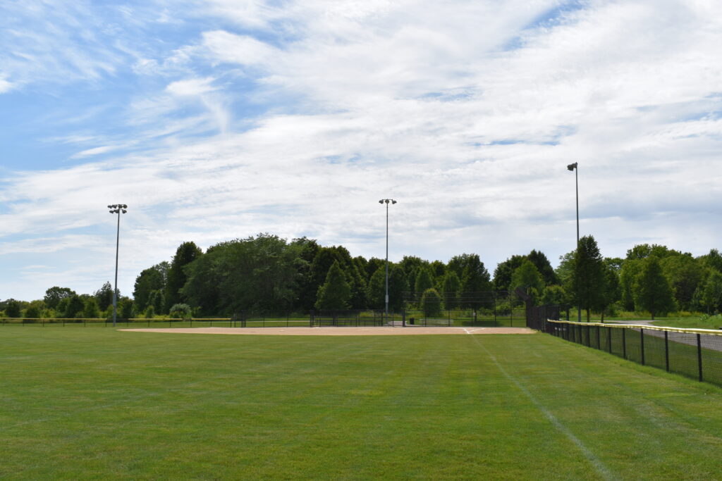 West Main Community Park baseball diamond.