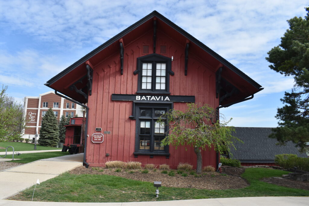 Depot Museum with Caboose in picture