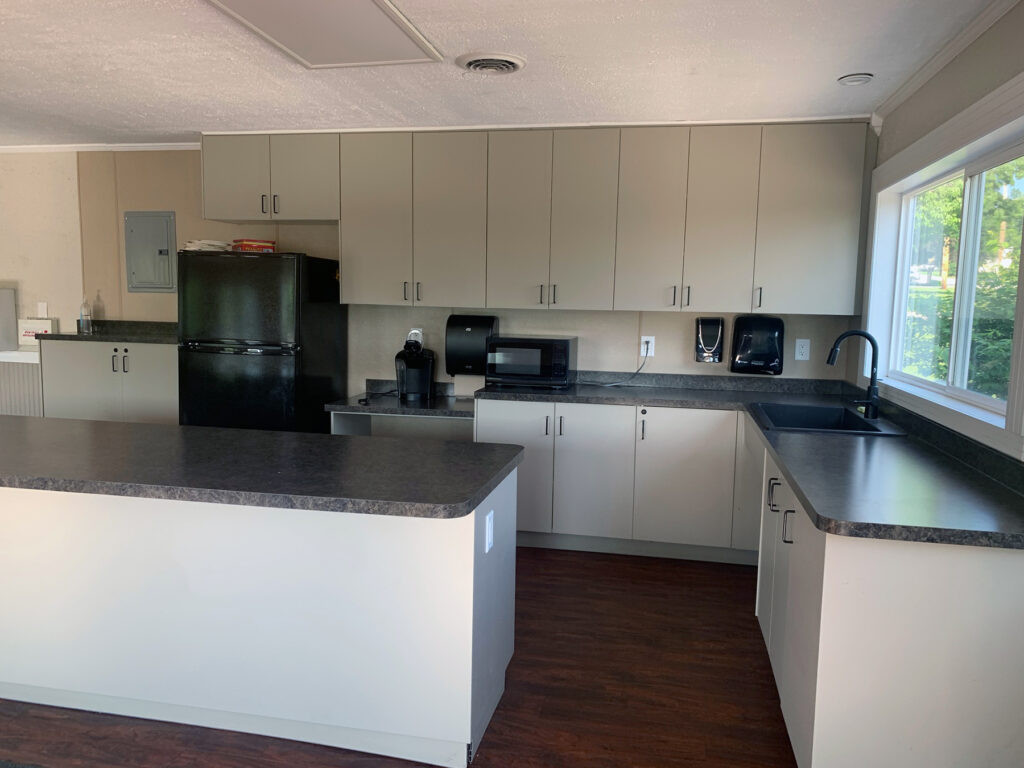 Kitchenette at The Lodge rental facility