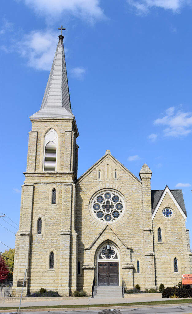 The exterior of a former church