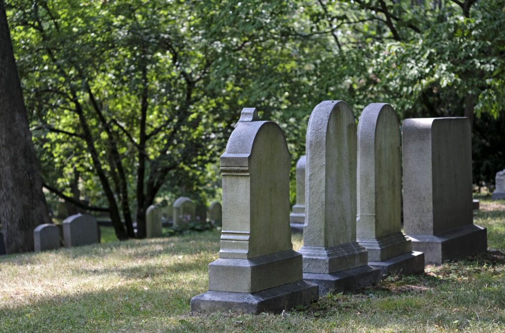 Graves in Cemetery